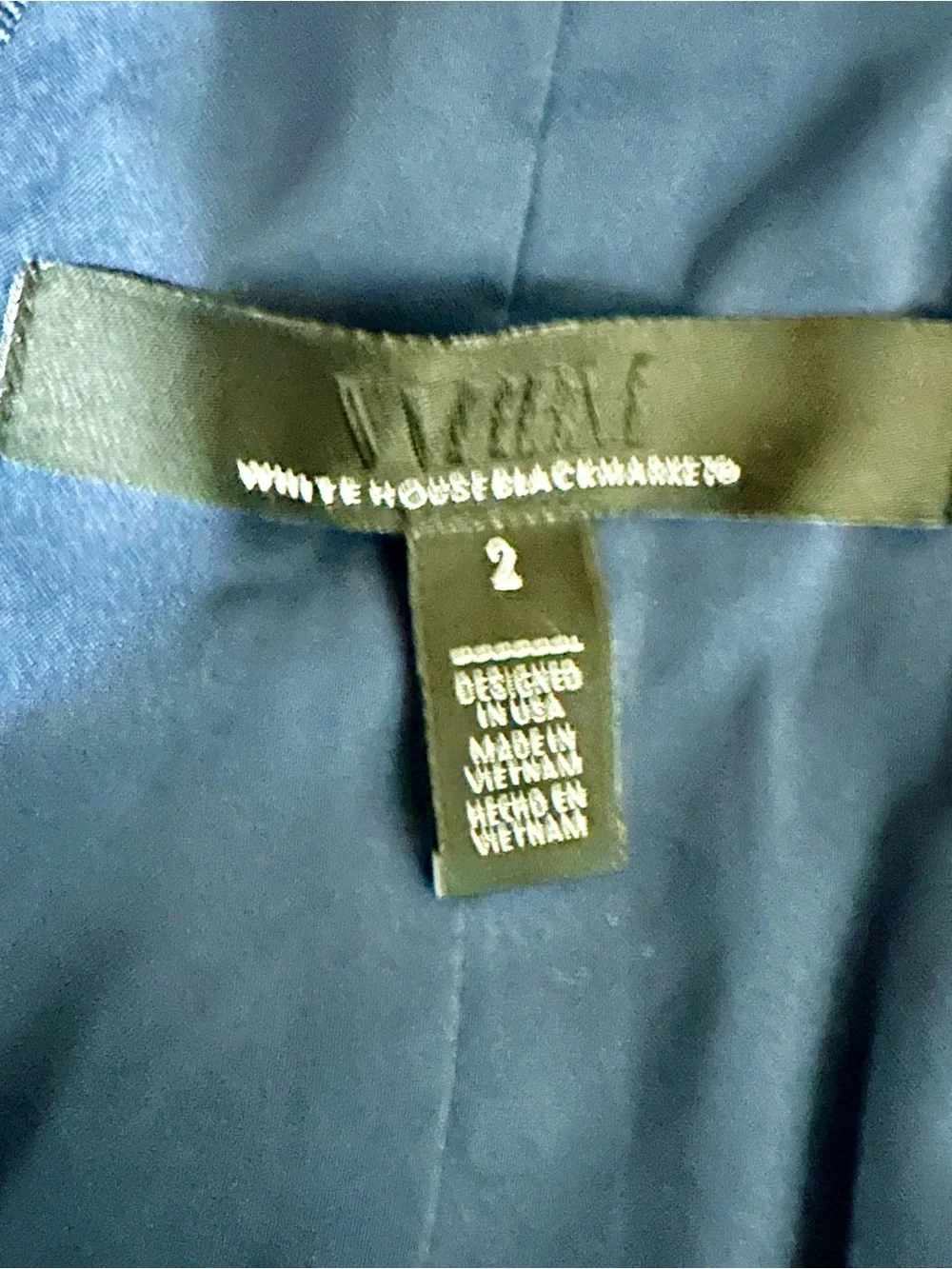 White House Black Market Denim Halter Vest Women’s 2 - Picture 3 of 4